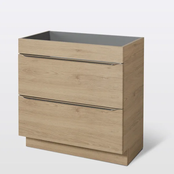 Mueble de baño idalie color roble 80x45cm