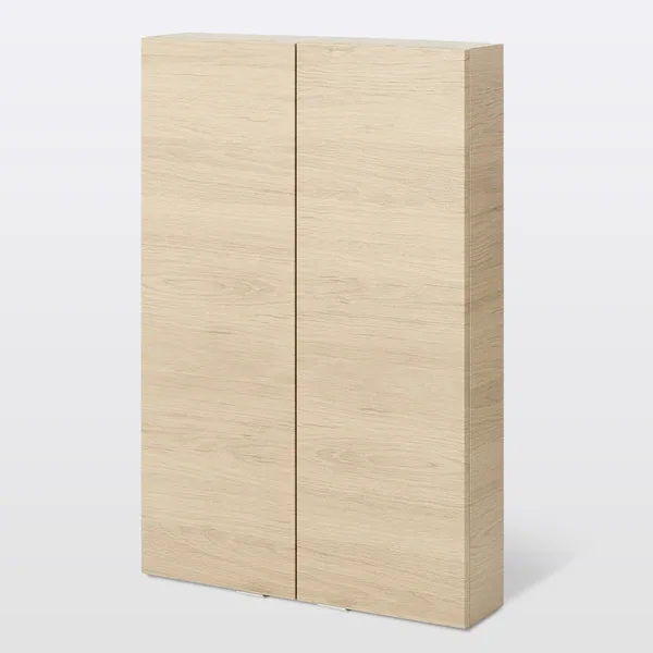 Mueble de baño auxiliar suspendido idalie color roble 90x60x15cm