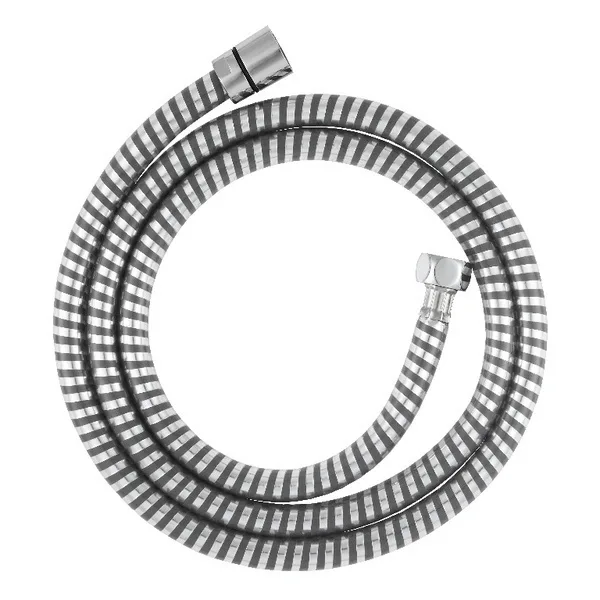 Flexo de ducha de pvc gris / plateado 1,5 m