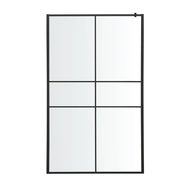 Mampara de ducha ducha fija izza negro 120 cm