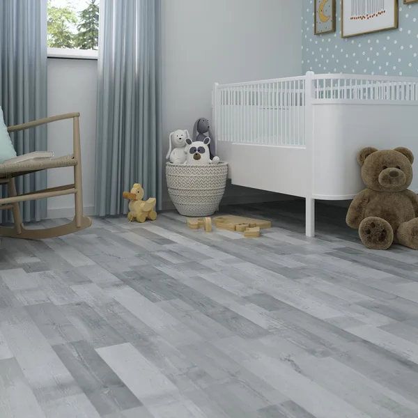 Suelo laminado ac4 pino gris 7 mm roccapina cooke & lewis