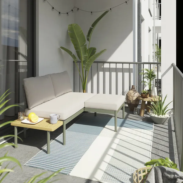 Conjunto de balcón modular akoa