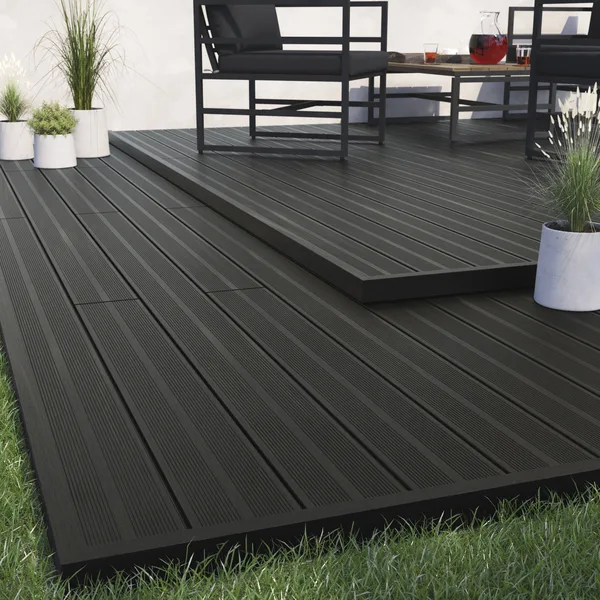 Lama composite neva gris 220x14,5 cm blooma