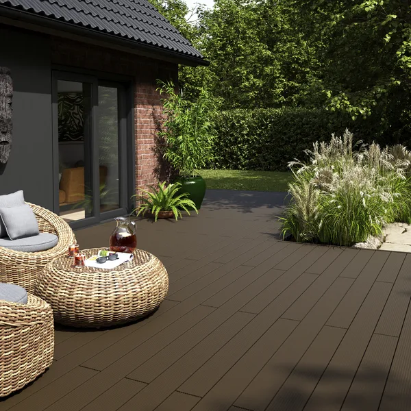 Lama composite neva marrón 220x14,5cm blooma