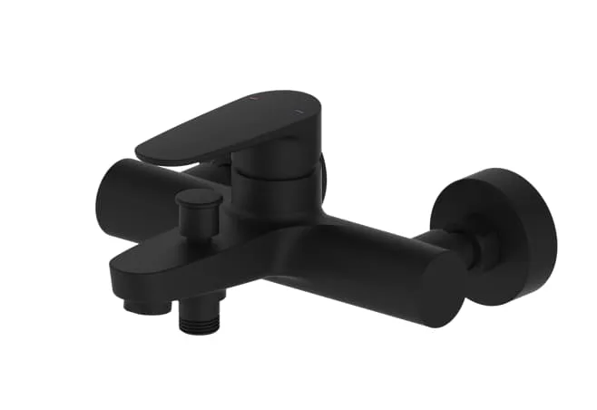 Grifo bañera calicia negro mate.