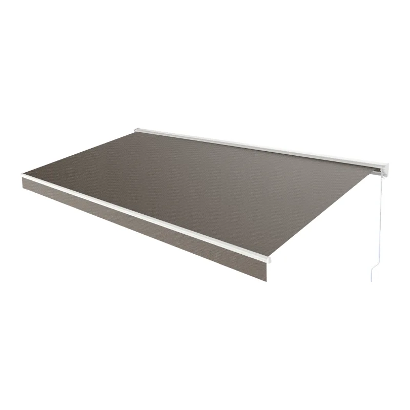 Toldo manual semi cofre 3x2m taupe poly blooma