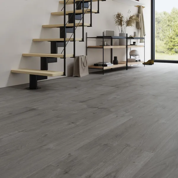 Suelo laminado jabaquara roble gris ac5 10mm cooke & lewis