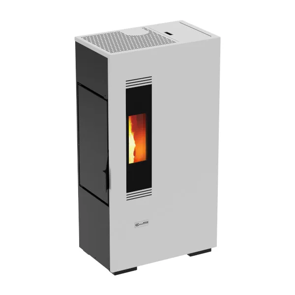 Estufa de pellet compact 5kw blanco stove canadian