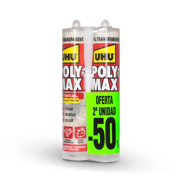 Pack polymax cristal express cartucho 2 x 300 gr