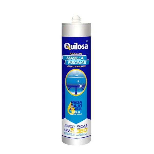 Masilla para piscinas 280 ml azul quilosa