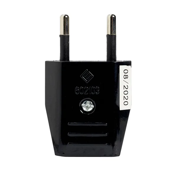 Clavija 10a 250v negra