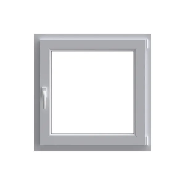 Ventana pvc oscilobatiente blanco derecha 80x80 cm