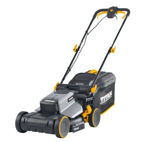 Cortacésped eléctrico 1300 w 34 cm titan