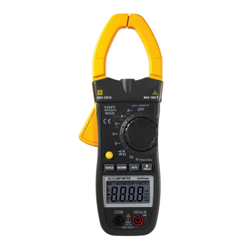 Pinza amperimétrica profesional automática