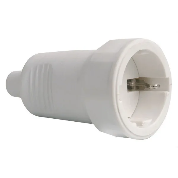 Base goma 16a 230v blanca