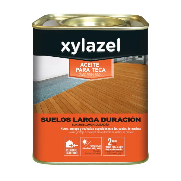 Aceite teca suelos larga duración teca xylazel 2,5 l