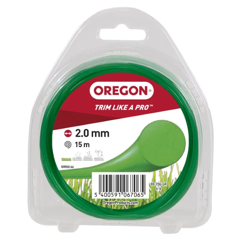 Hilo oregon redondo verde 2mm x 15m