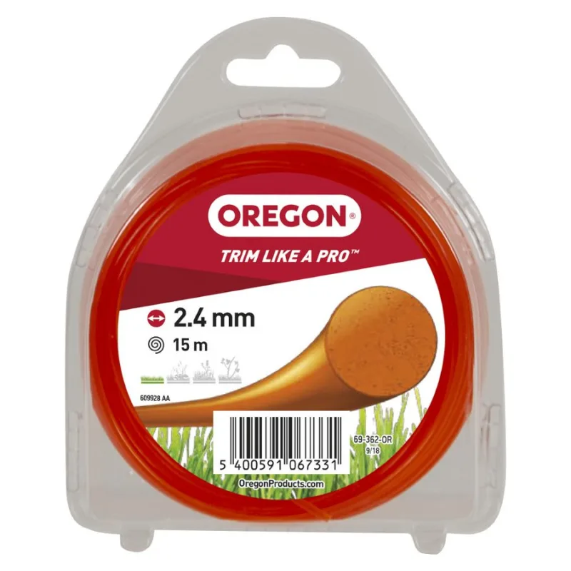 Hilo oregon redondo naranja 2.4mm x 15m
