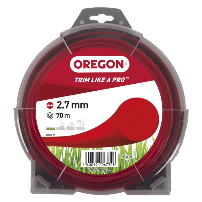 Hilo oregon redondo rojo 2.7mm x 70m