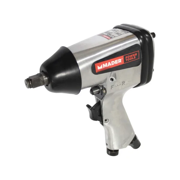 Llave de impacto neumática 1/2" con accesorios mader