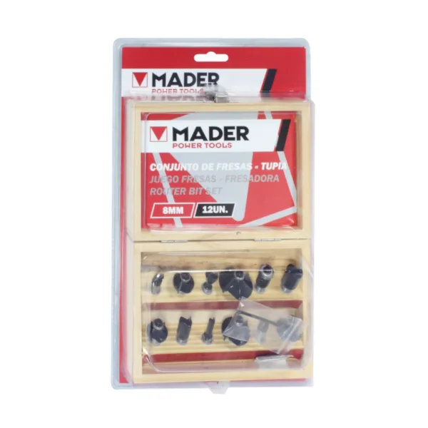 Juego 12 fresas 8 mm mader