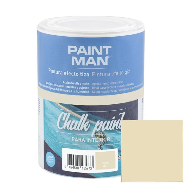 Pintura a la tiza chalk paint miel 750ml