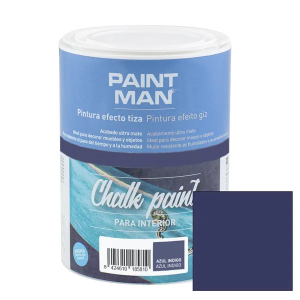 Pintura a la tiza chalk paint azul indigo 750ml