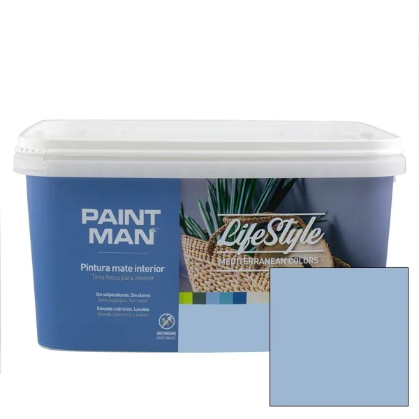 Pintura interior paintman lifestyle mediterranean azul mediterraneo 4l