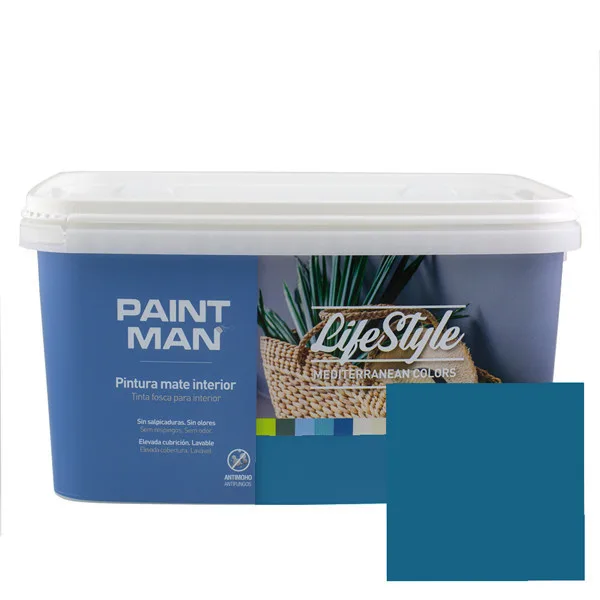Pintura interior paintman lifestyle mediterranean azul manises 4l