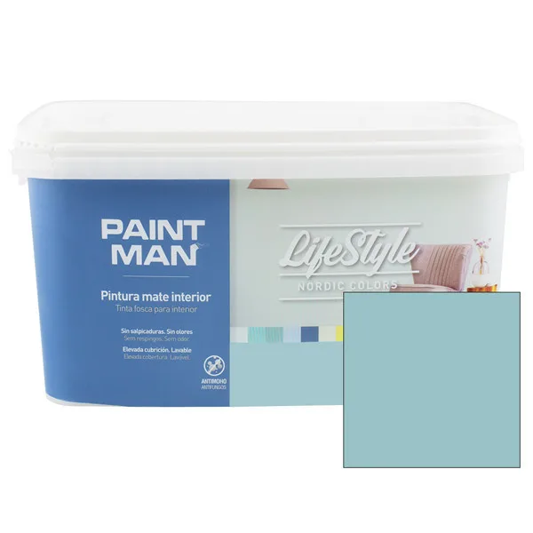Pintura interior lifestyle nordic verde patina 4 l paintman