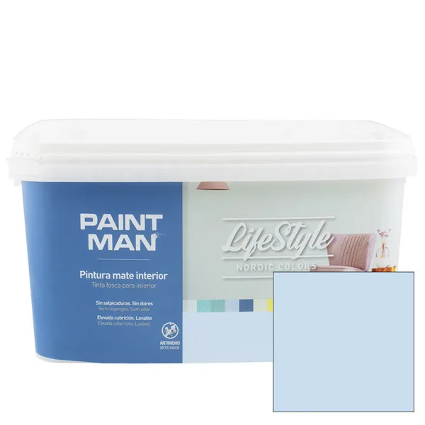Pintura interior lifestyle nordic ice blue 4 l paintman