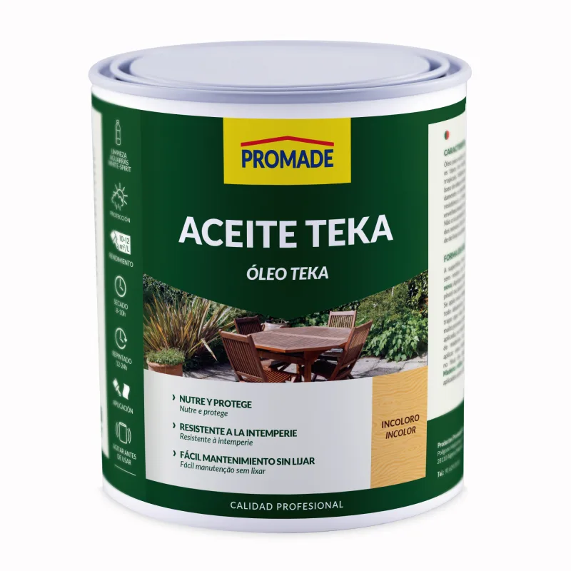 Aceite teca incoloro promade 750 ml