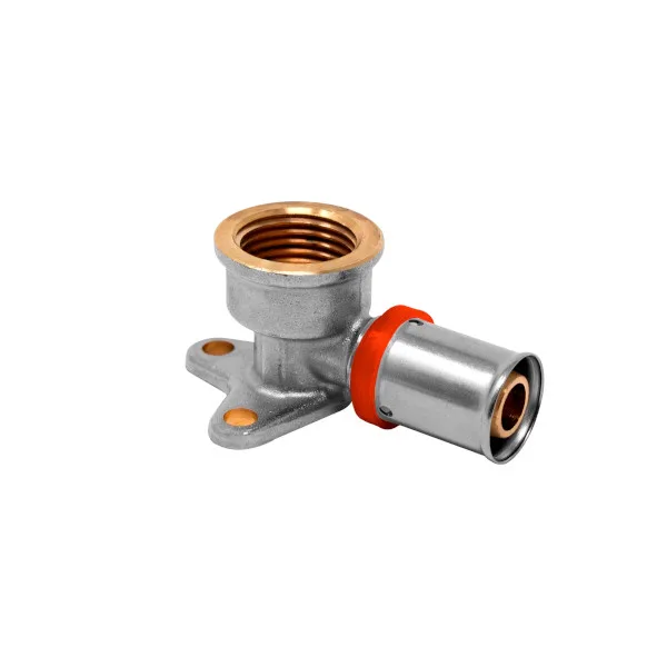 Codo mural 90º multicapa press ø16x1/2" h