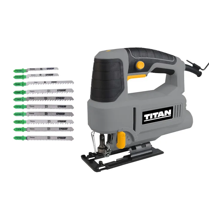 Set sierra calar pendular 600 w titan y pack 10 hojas erbauer