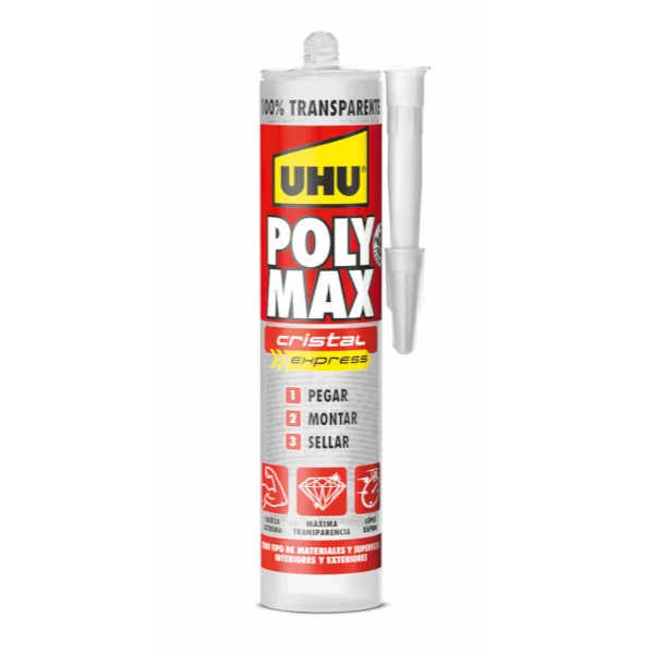 Polimax cristal express uhu cartucho 300 gr