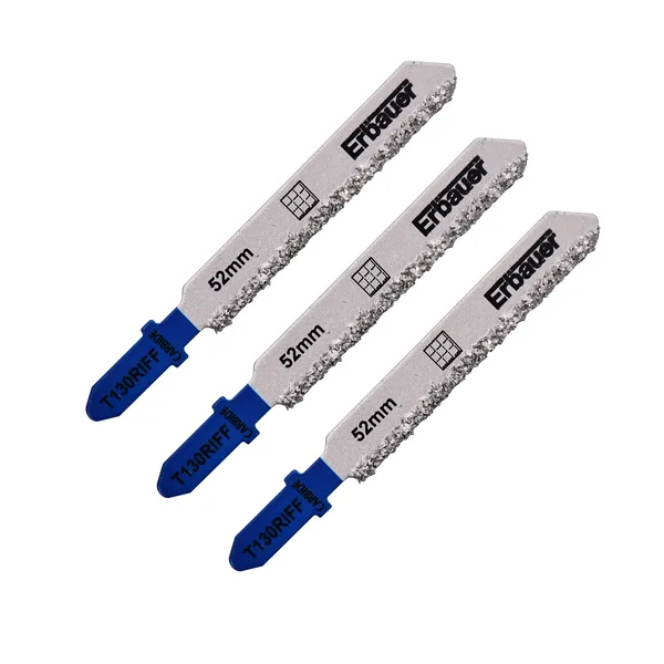 Hoja sierra de calar en t cerámica 5-10 mm erbauer 3 uds