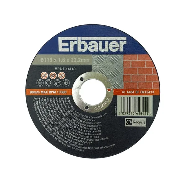 Disco corte multimaterial 115 mm erbauer