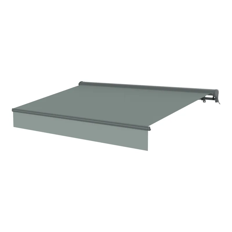 Toldo eléctrico 4x3 gris poly blooma