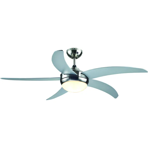 Ventilador de techo con luz gracilien 5 aspas 132 cm cromado