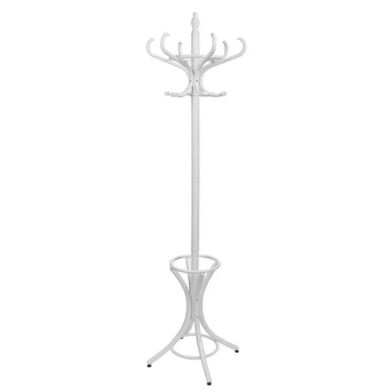 Perchero de pie de madera