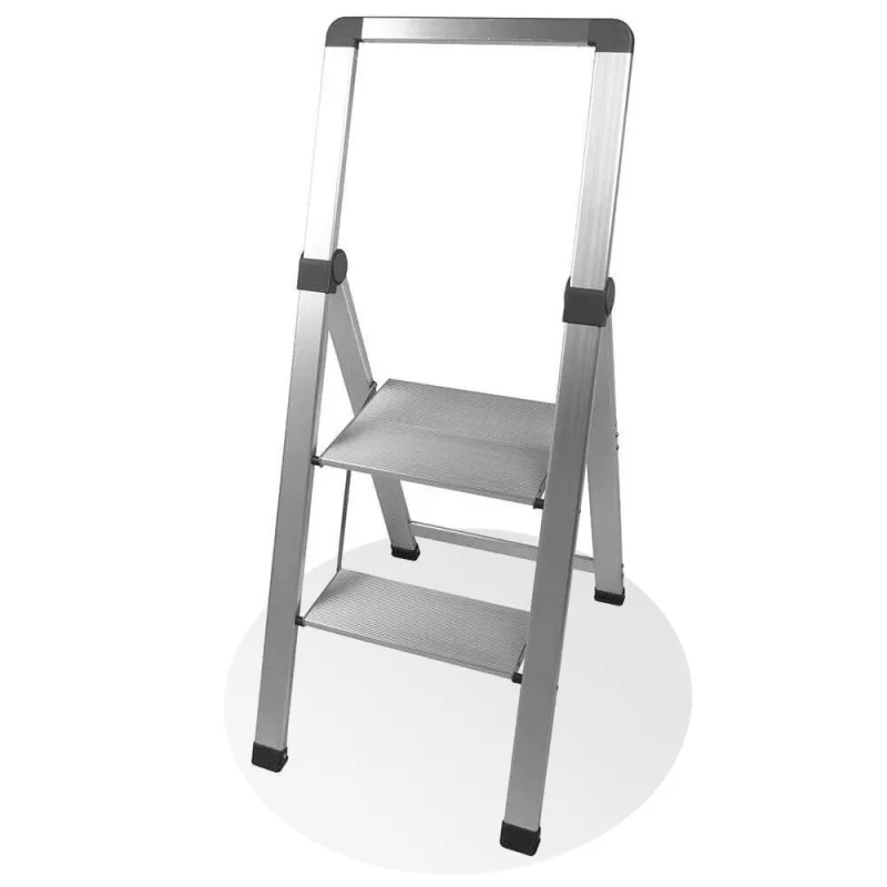 Escalón de 2 peldaños de aluminio pro extrafino