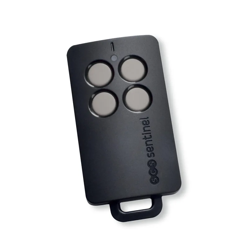 Mando a distancia con 4 canales negro y gris