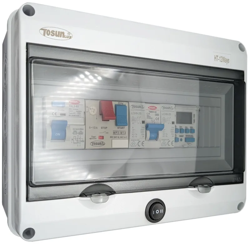 Cuadro eléctrico piscina contactor motor y apto para clorador 1cv