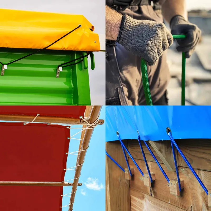 Cuerda elástica verde 60 metros - calidad profesional tecplast 9sw - cable elástico - diámetro 9 mm