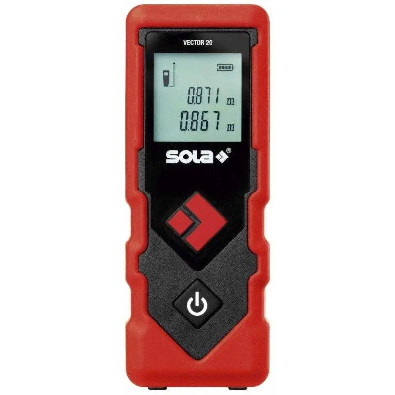 Medidor láser con alcance hasta 20 m sola vector20