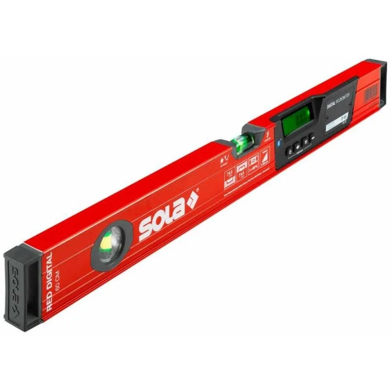 Nivel láser de burbuja con inclinómetro electrónico digital red laser digital sola red60laserdigital