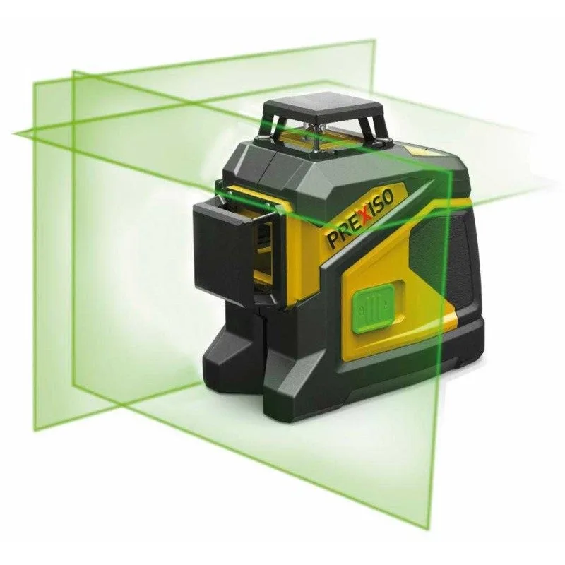 Nivel láser de cruz verde con dos líneas verticales y una horizontal plc3-360g prexiso 8251177