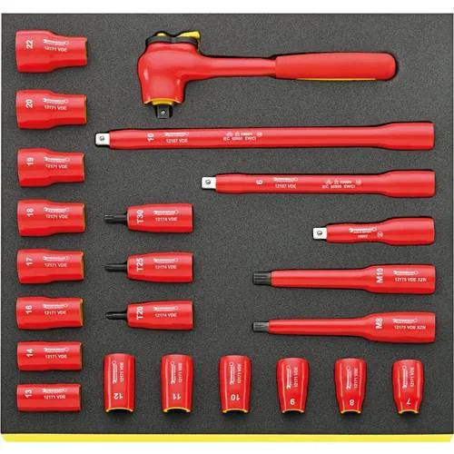 Stahlwille 96830041 juego herramientas, sistema bandejas tool control tcs 12171/19/4 vde