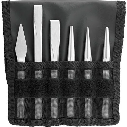 Stahlwille 98812203 juego de cinceles planos y granetes 102-108/6