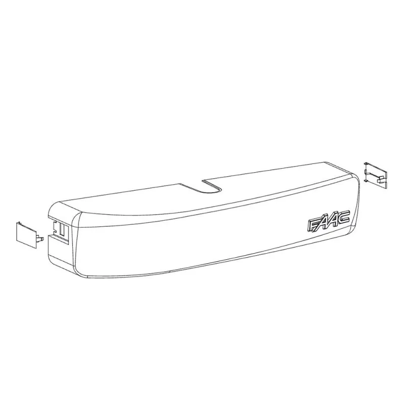 Carter + cubrebotones operador 950 faac 428328 repuesto original garantía